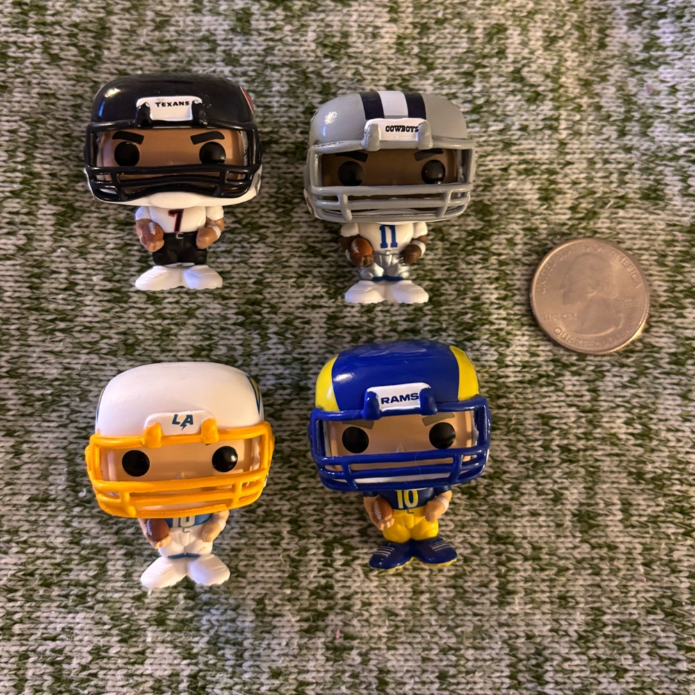 Funko POP mini NFL figures. Set of 4.
